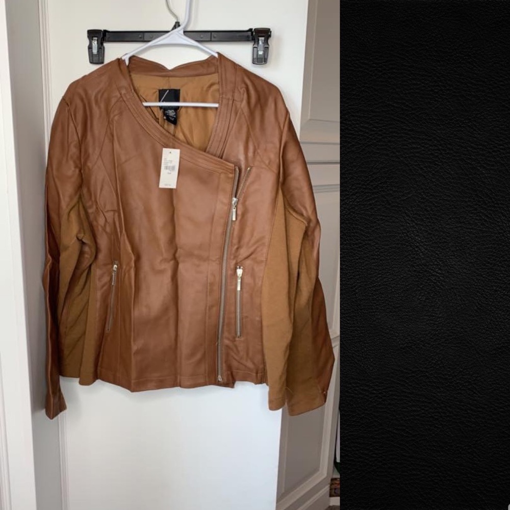 Lane Bryant Leather Moto Jacket 2x